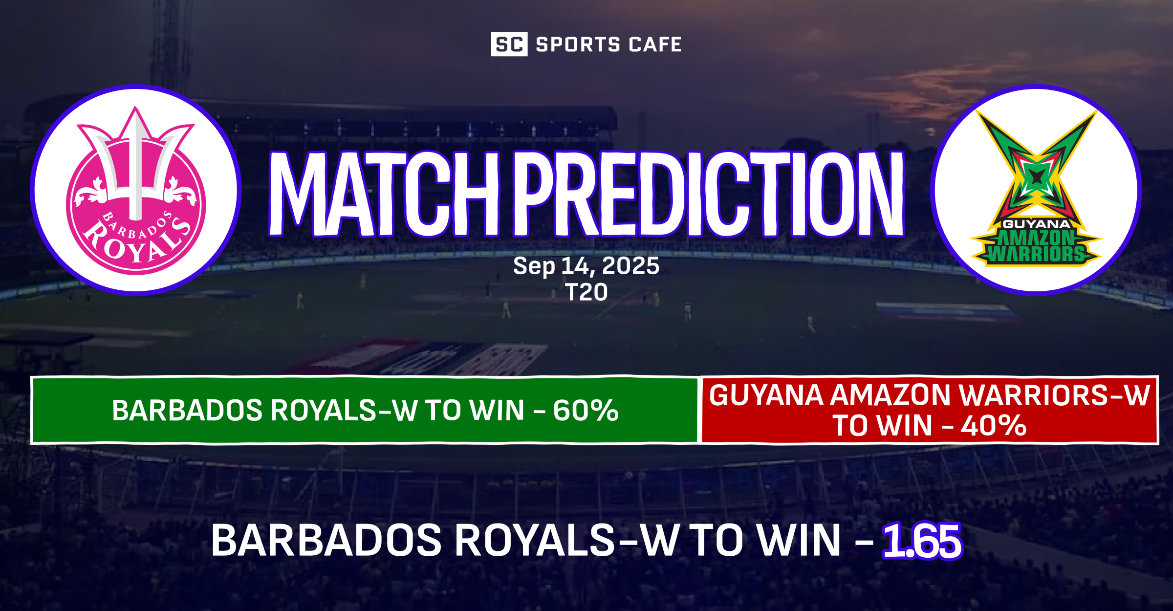 Guyana Amazon Warriors-W vs Barbados Royals-W
